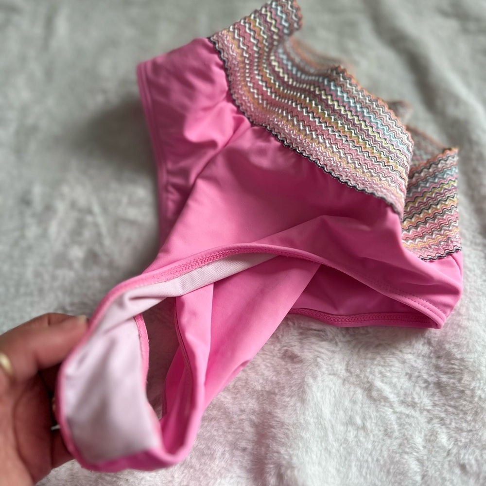 Pink and Multicolor Bikini Set - Picture 4 of 8
